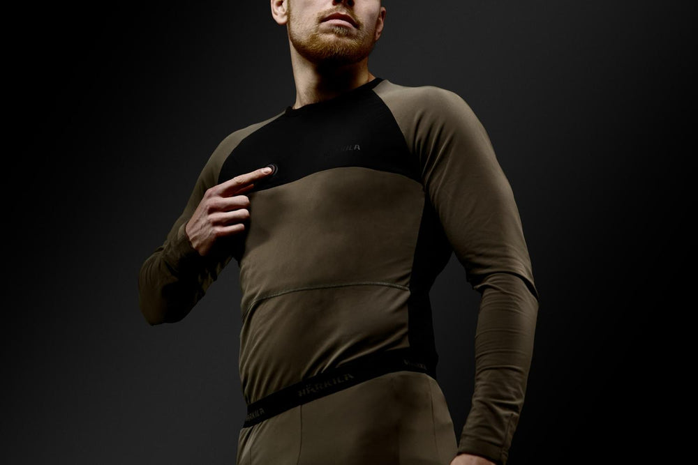 Harkila Heat USB-C L/S T-Shirt Willow Green Base Layer – view 2