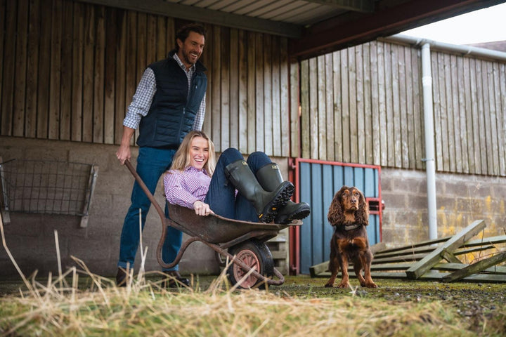 Hoggs of Fife Becky II Ladies Cotton Shirt Pink/Blue
