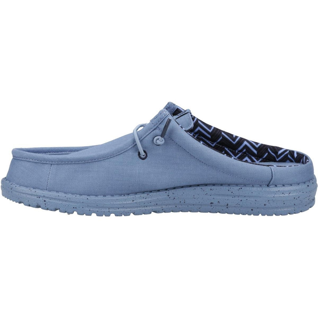 HEYDUDE Wally Slip Canvas Mule Elemental Blue