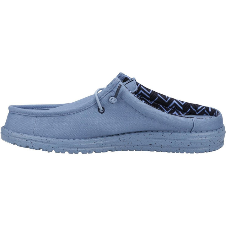 HEYDUDE Wally Slip Canvas Mule Elemental Blue