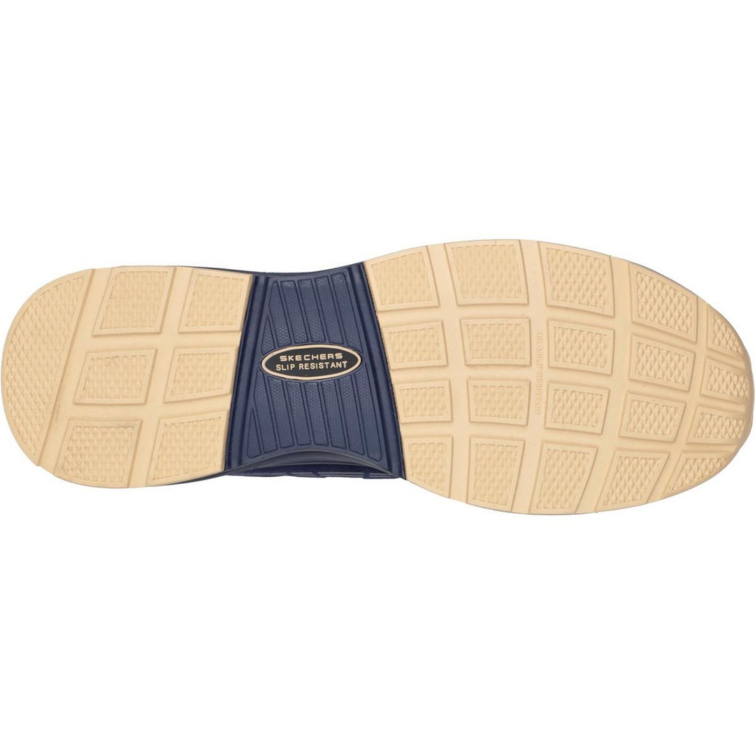 Skechers Workwear Malad II Safety Trainers Navy/Tan