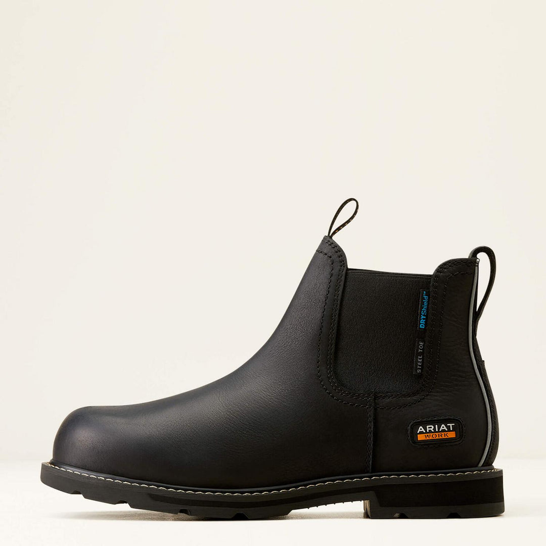 Ariat Mens Groundbreaker Chelsea Waterproof Steel Toe Work Boot