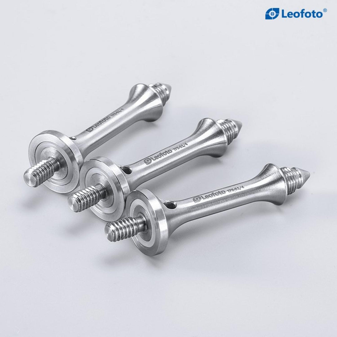 Leofoto TFS Stainless Steel Tripod Foot Spikes, Set of 3