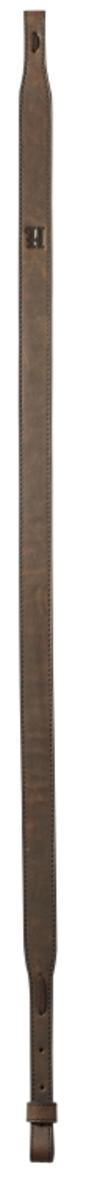 Harkila Leather Shotgun Sling Dark Brown 93cm