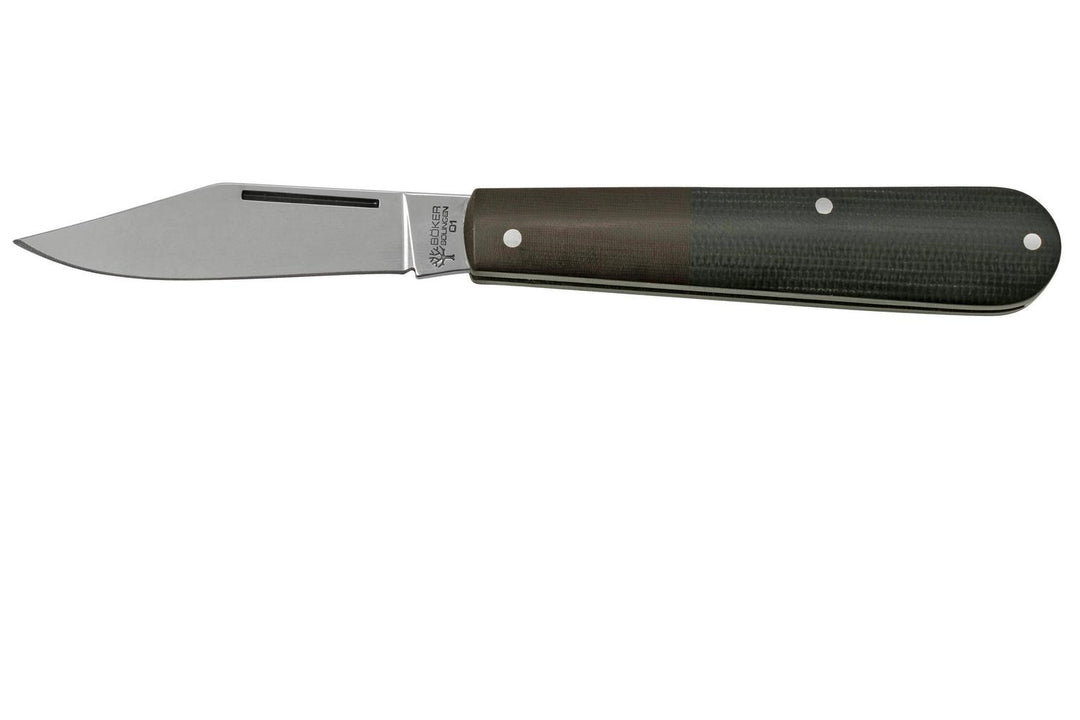 Böker Barlow Maroon Micarta Polished Pocket Knife