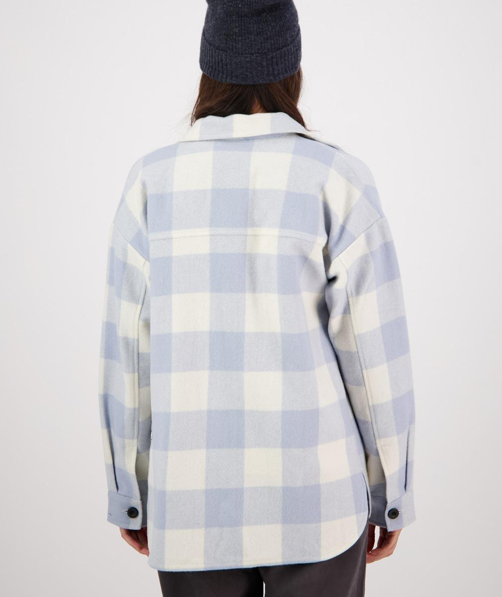 Swanndri Anchorage Wool Shirt Jacket Powder Check