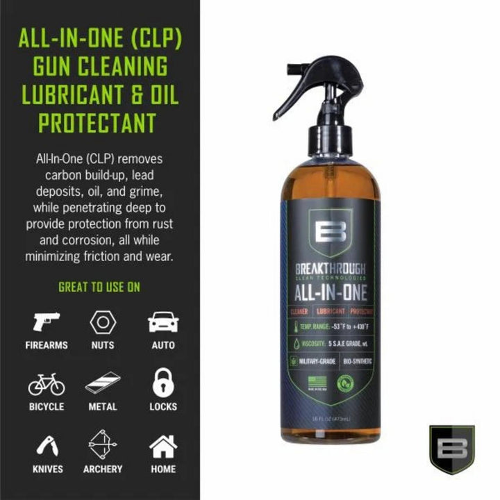 Breakthrough Clean Battle Born All-In-One CLP 16oz Trigger Spray