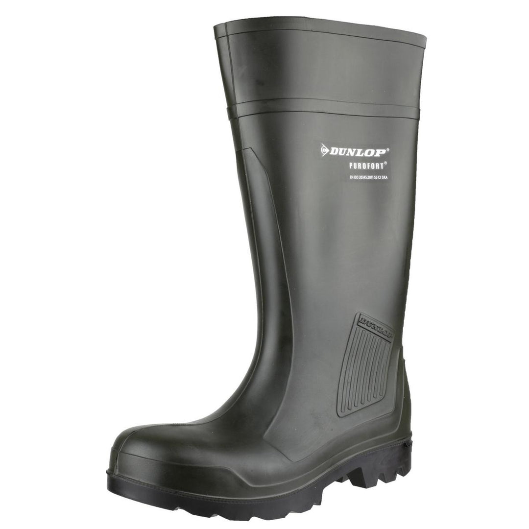 Dunlop Purofort Professional Full Safety Wellington Green