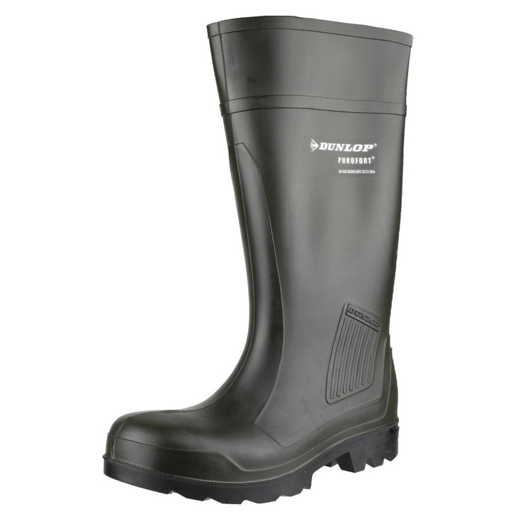 Dunlop Purofort Professional Full Safety Wellington Green