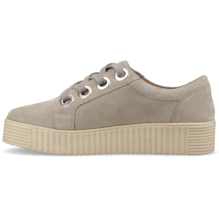 Hush Puppies Tamsin Suede Trainer Taupe – view 4