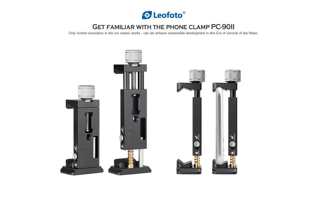 Leofoto PC-90II Smartphone Tripod Clamp with Arca-Swiss Base