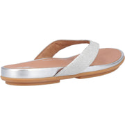 Fitflop Gracie Shimmerlux Toe Post Sandals Silver