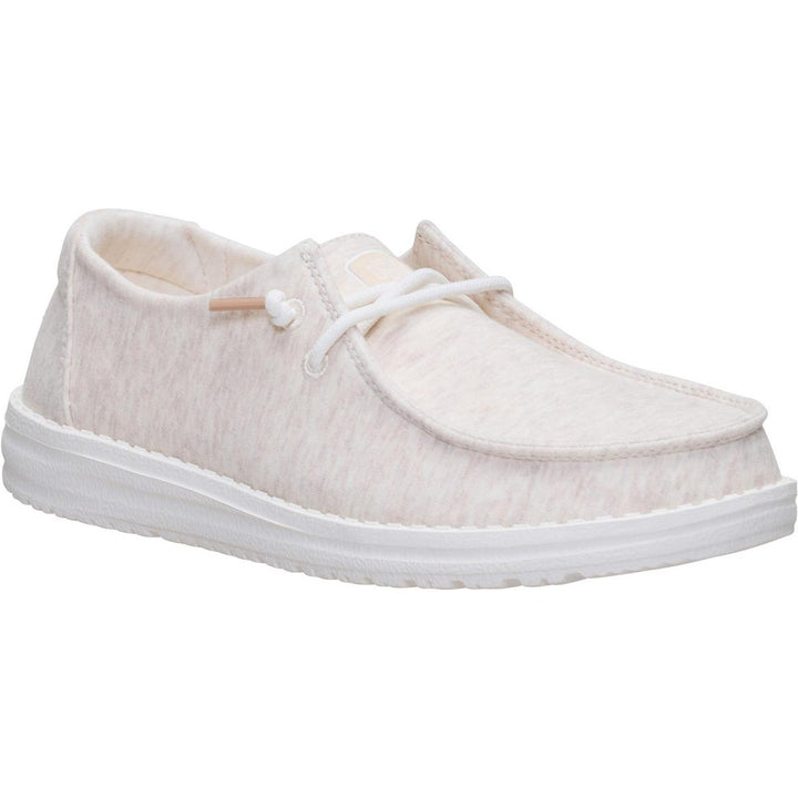 HEYDUDE Wendy Stretch Jersey Slip on Shoe Oatmeal