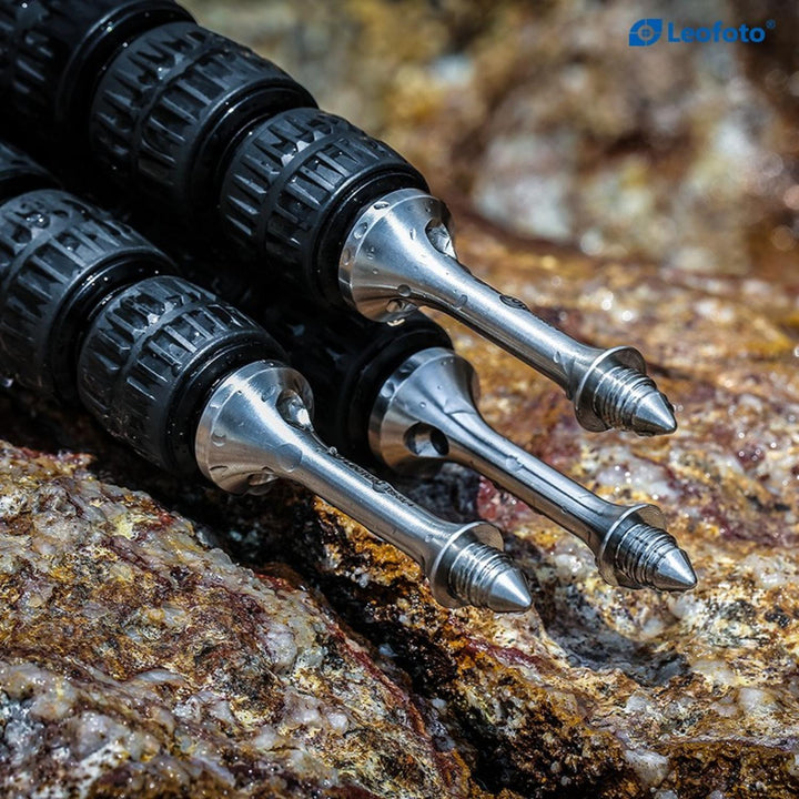 Leofoto TFS Stainless Steel Tripod Foot Spikes, Set of 3