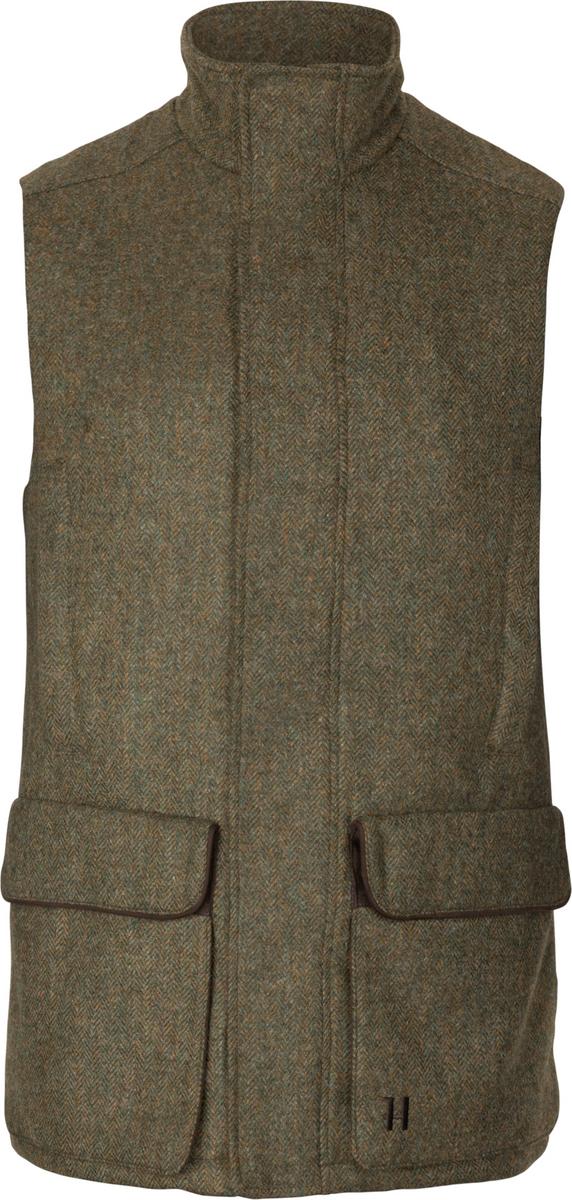 Harkila Kenmore waistcoat Forest green/Herringbone