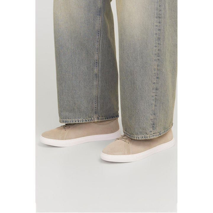 Jack & Jones Galaxy Suede Trainers Plaza Taupe