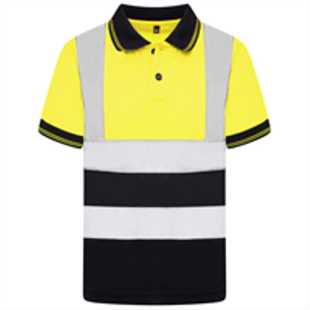 Aviator Kids Aviator London AV002 Hi Vis S/S Polo Top – view 3