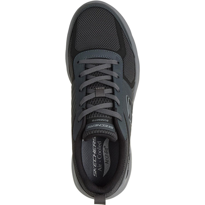 ARCH FIT SUMMITS LEEGE Charcoal Leather/Mesh/BLK Trim