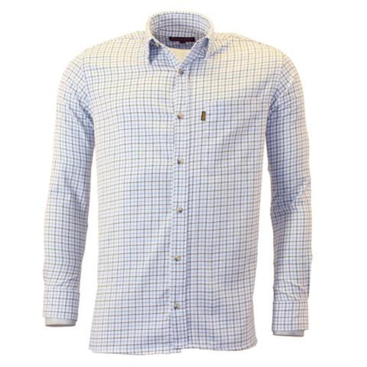 Game Technical Apparel Mens Tattersall Shirt - Blue