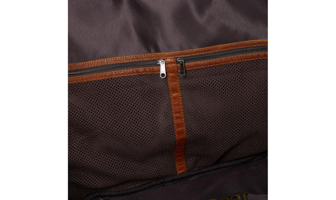 Härkila Weekend Bag 30L Canvas & Leather Duffel, Warm Olive
