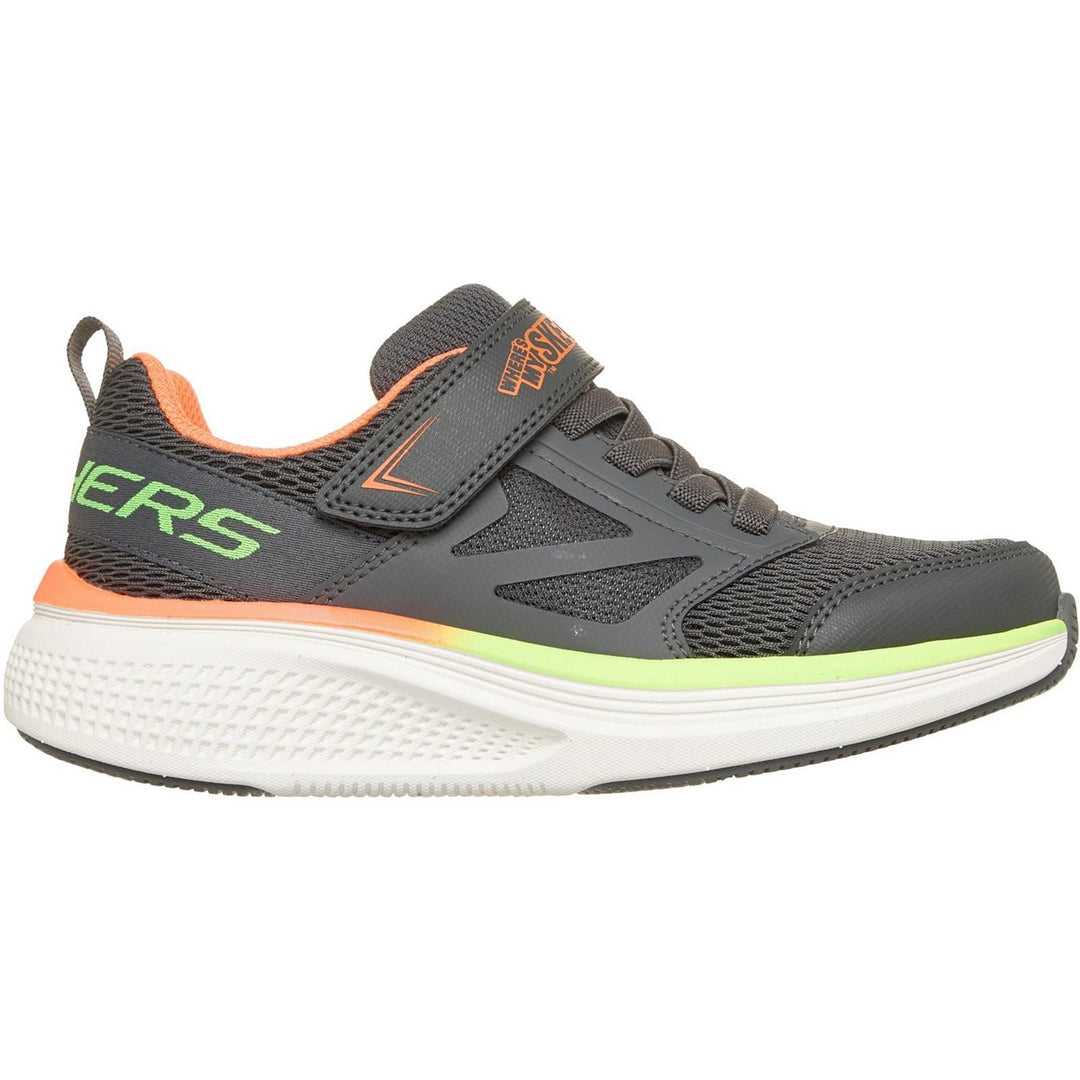 GO RUN ELEVATE 2.0 WHERE'S MY SKECHERS Charcoal/Orange & Lime Trim