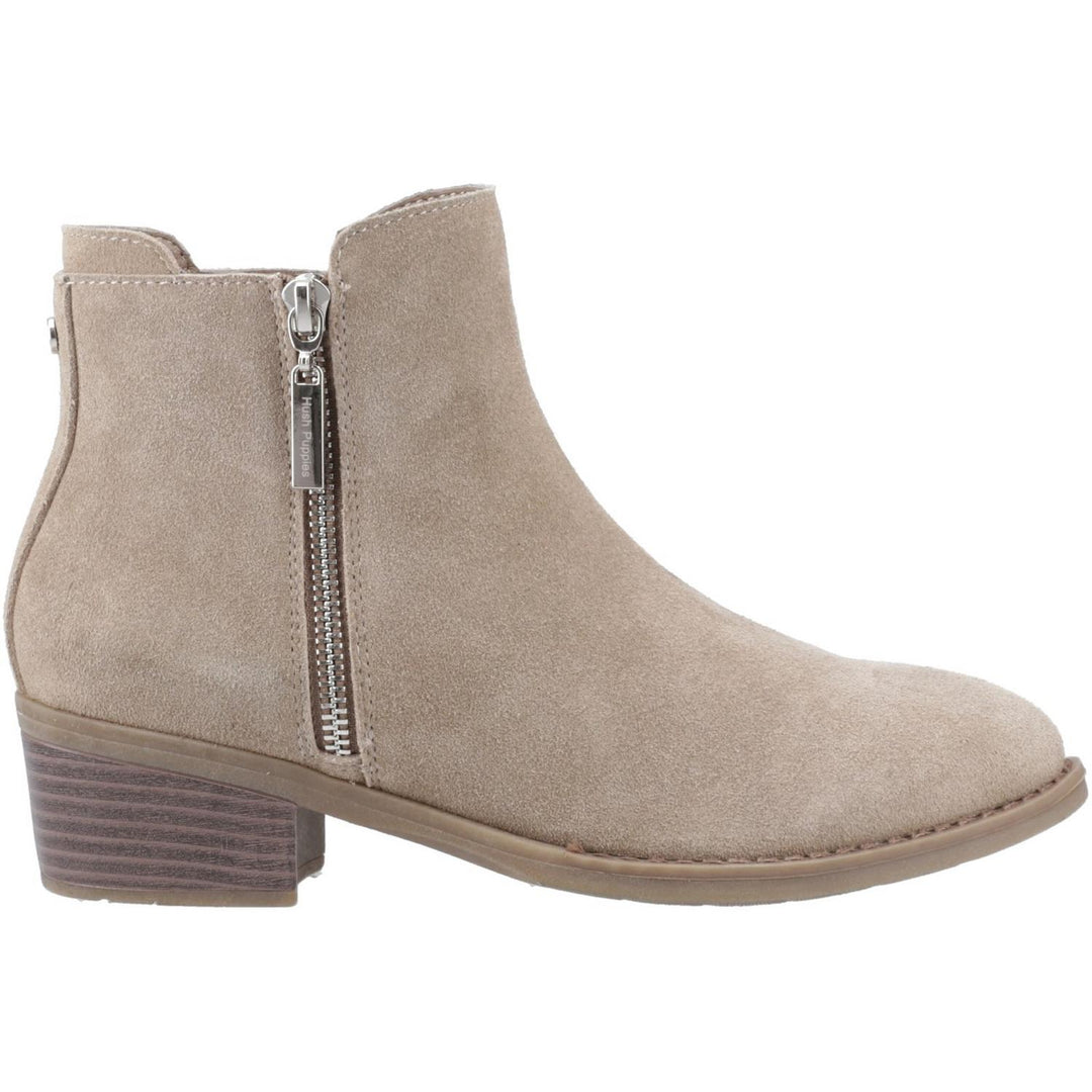 Ingrid Zip Boot Taupe