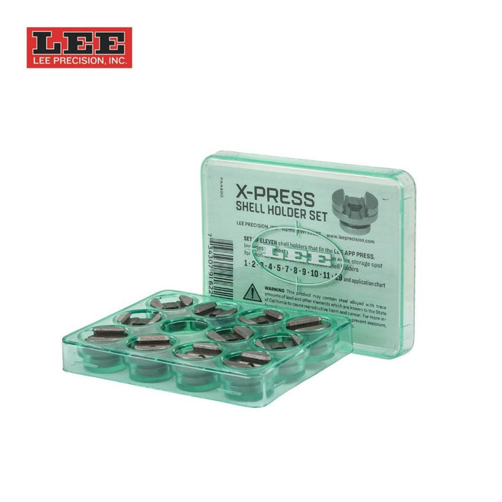 Lee Precision X-Press Shell Holder Set for APP Press, 11 Pieces