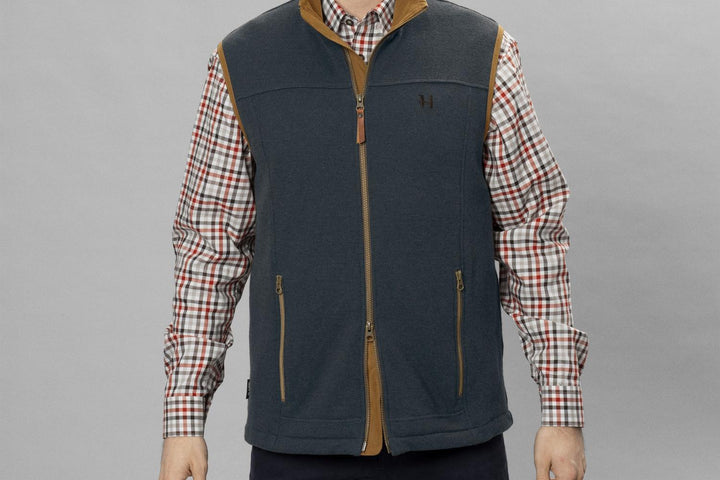 Härkila Sandhem Pro Waistcoat in Dark Navy | Wool – view 9