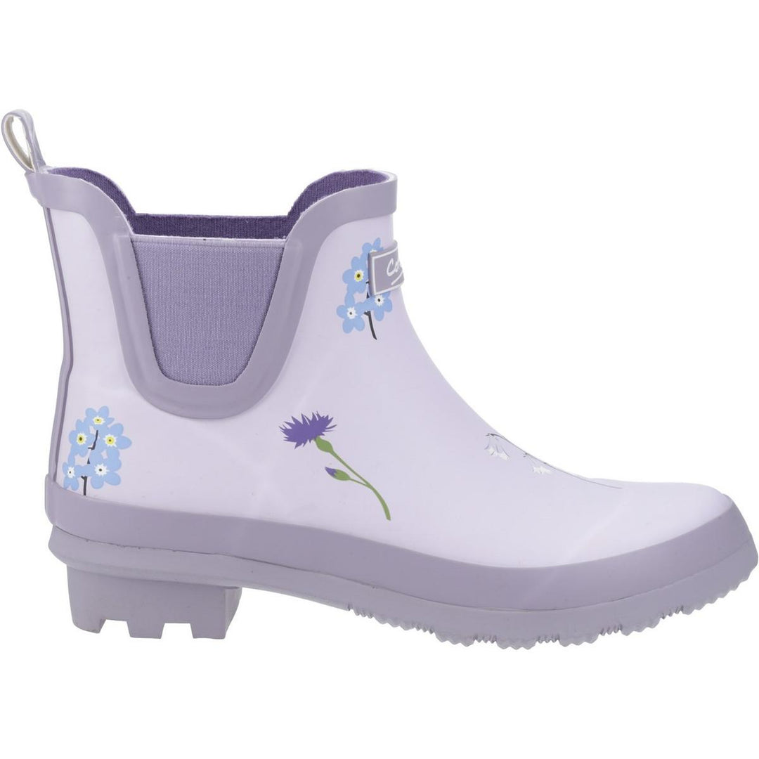Cotswold Wildflower Ankle Wellingtons Lilac
