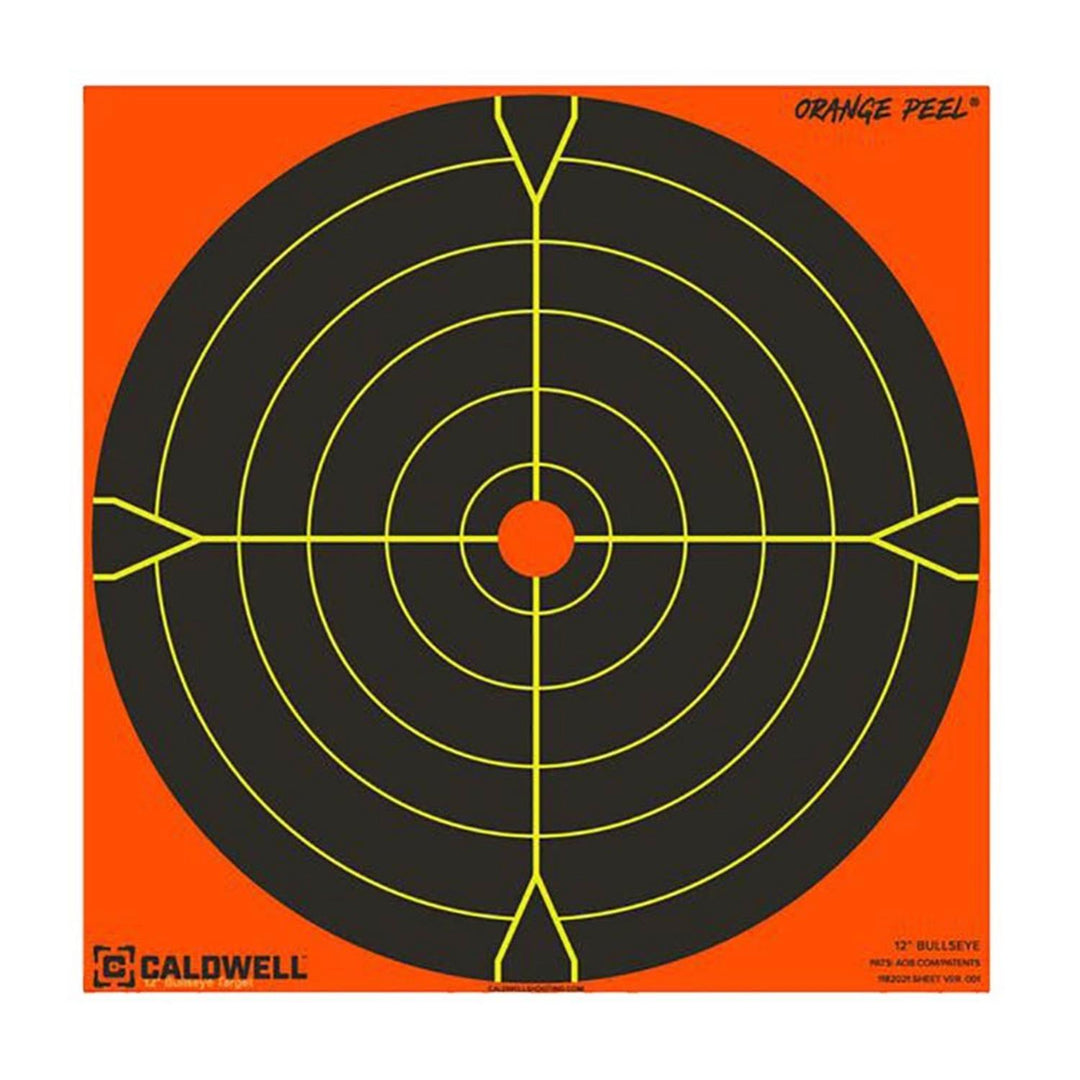 Caldwell Orange Peel 12 Inch Bullseye Target 25pk
