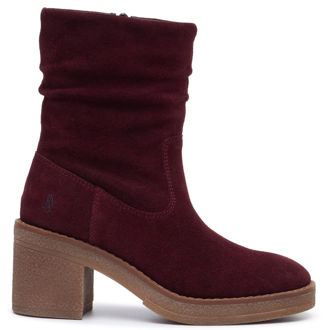 Flora Ruched Boot PLUM