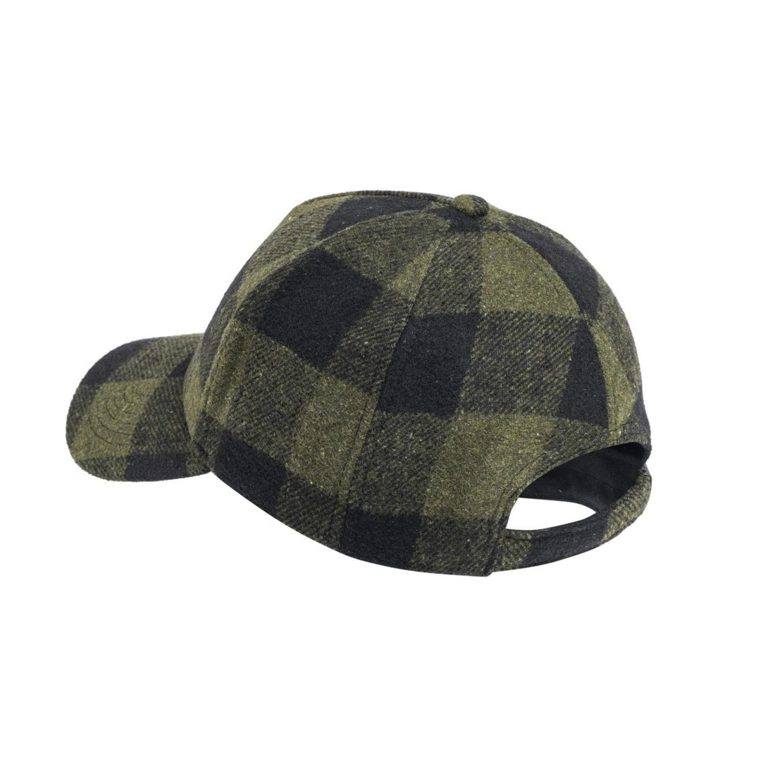 Beretta LODGE CHECKERED CAP Green Moss Check OSFA - Hunting cap camouflage safety for Men