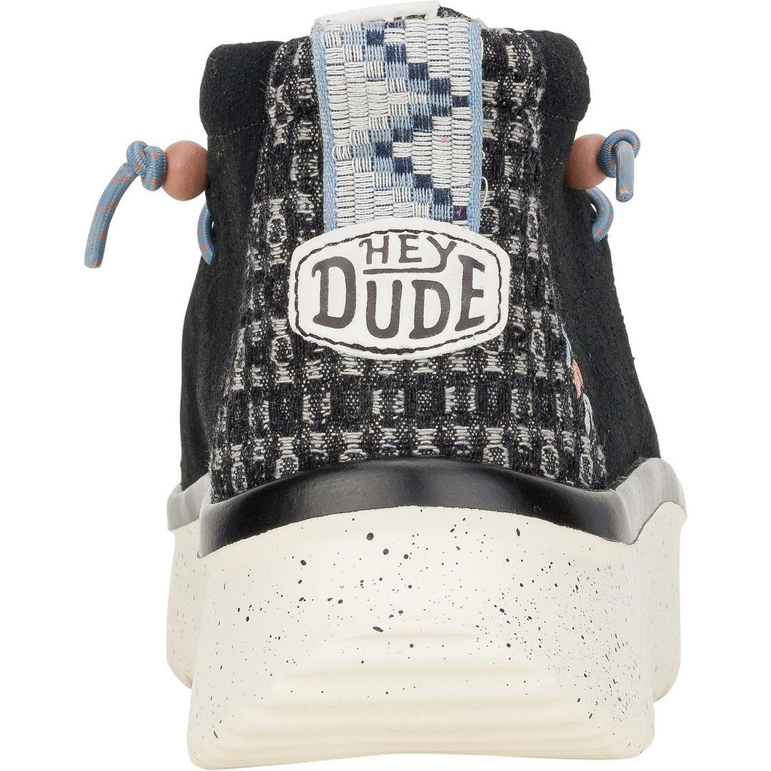 HEYDUDE Wendy Peak Hi Suede Ankle Boots Black