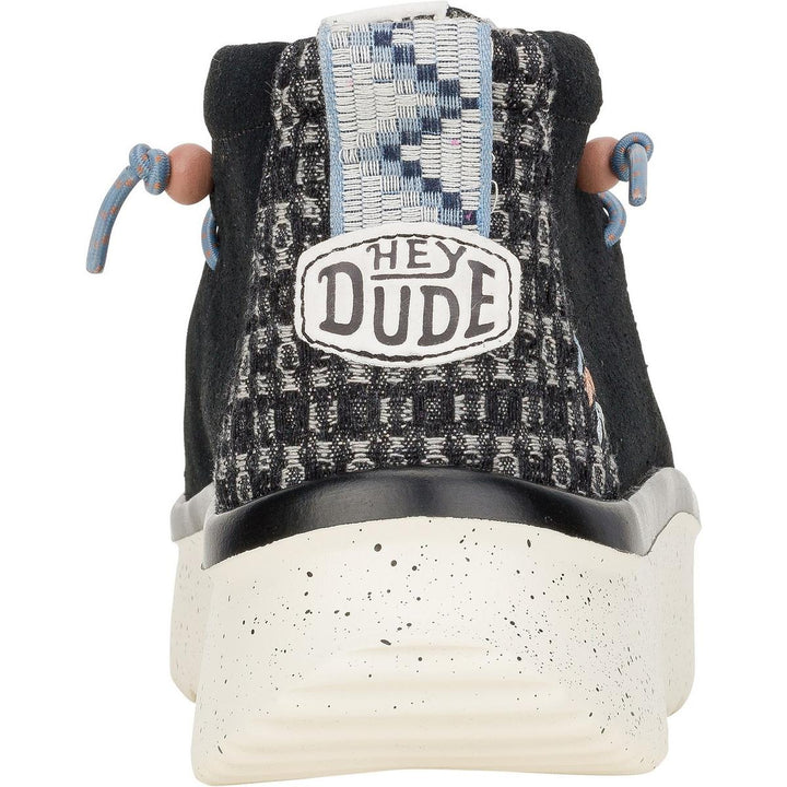 HEYDUDE Wendy Peak Hi Suede Ankle Boots Black