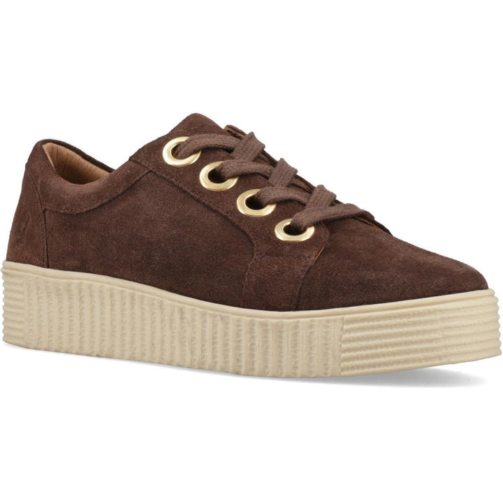 Tamsin Suede Trainer Chocolate