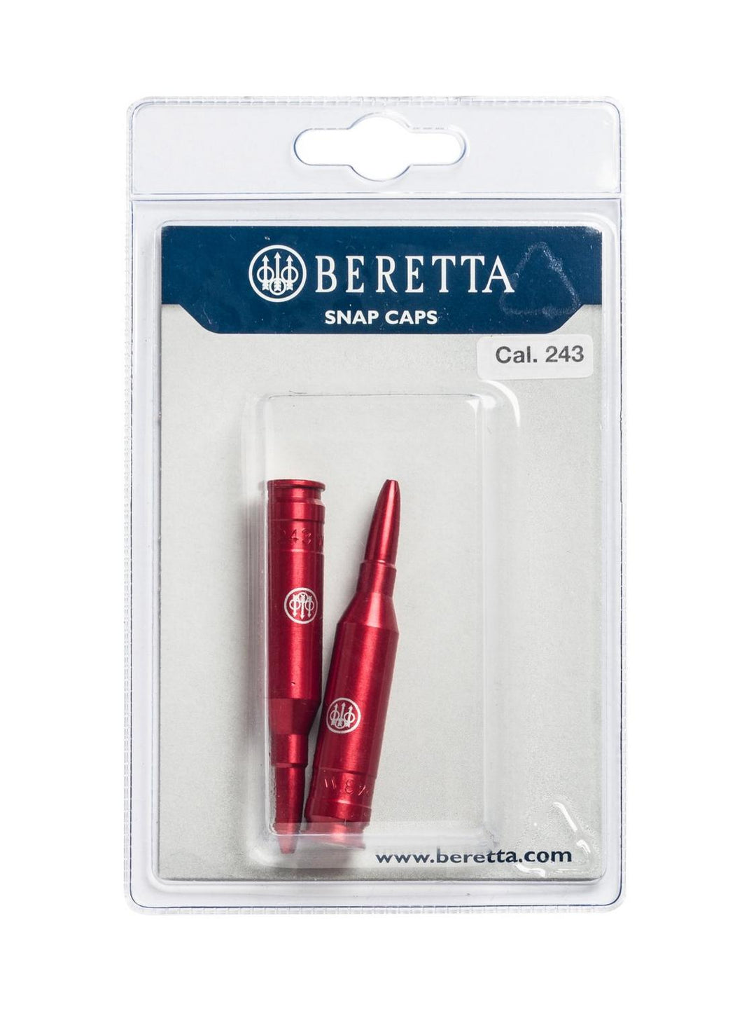 Beretta Rifle Snap Caps .243 Winchester Dummy Rounds – Red (x2) – view 3