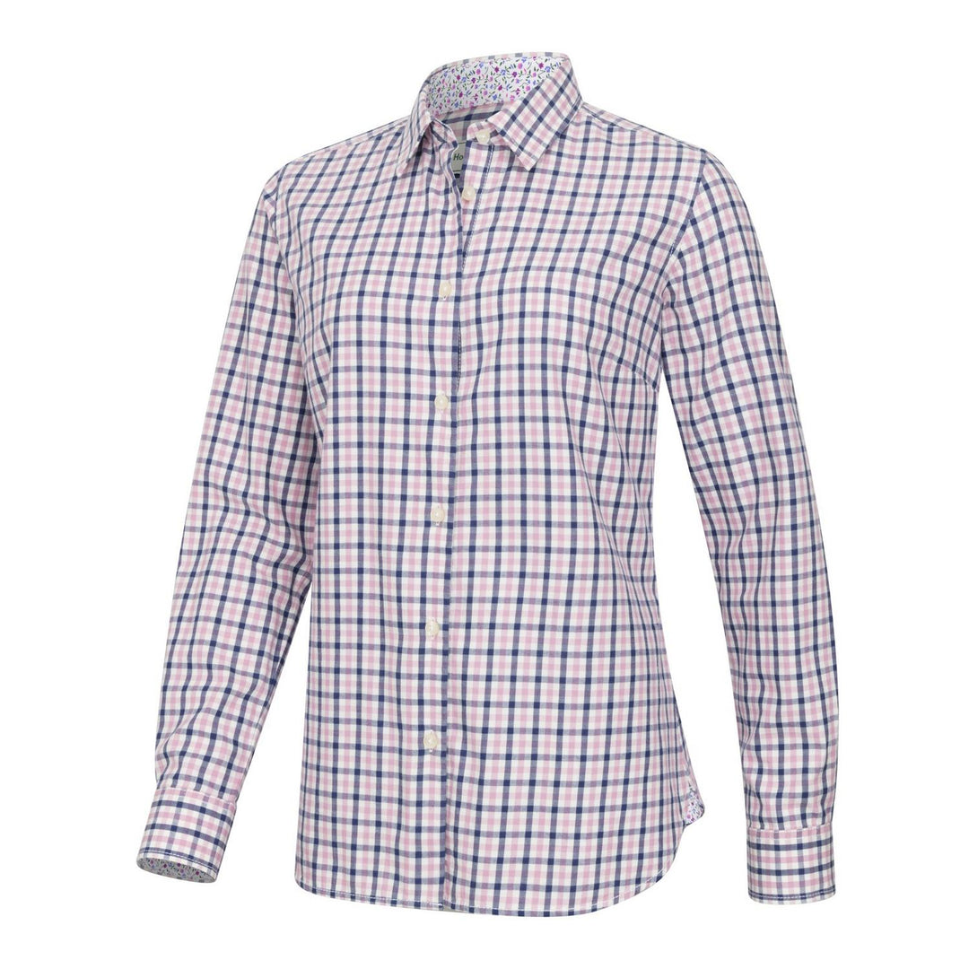 Hoggs of Fife Becky II Ladies Cotton Shirt - Seafoam/Candy