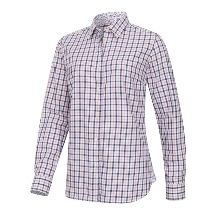 Hoggs of Fife Becky II Ladies Cotton Shirt - Seafoam/Candy