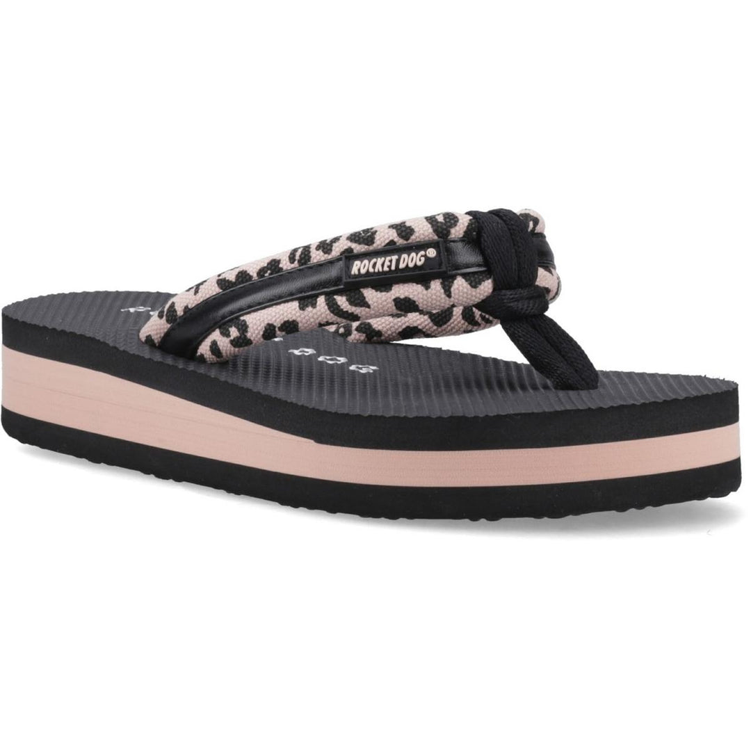 Rocket Dog Monica Leon Leopard Sandal Light