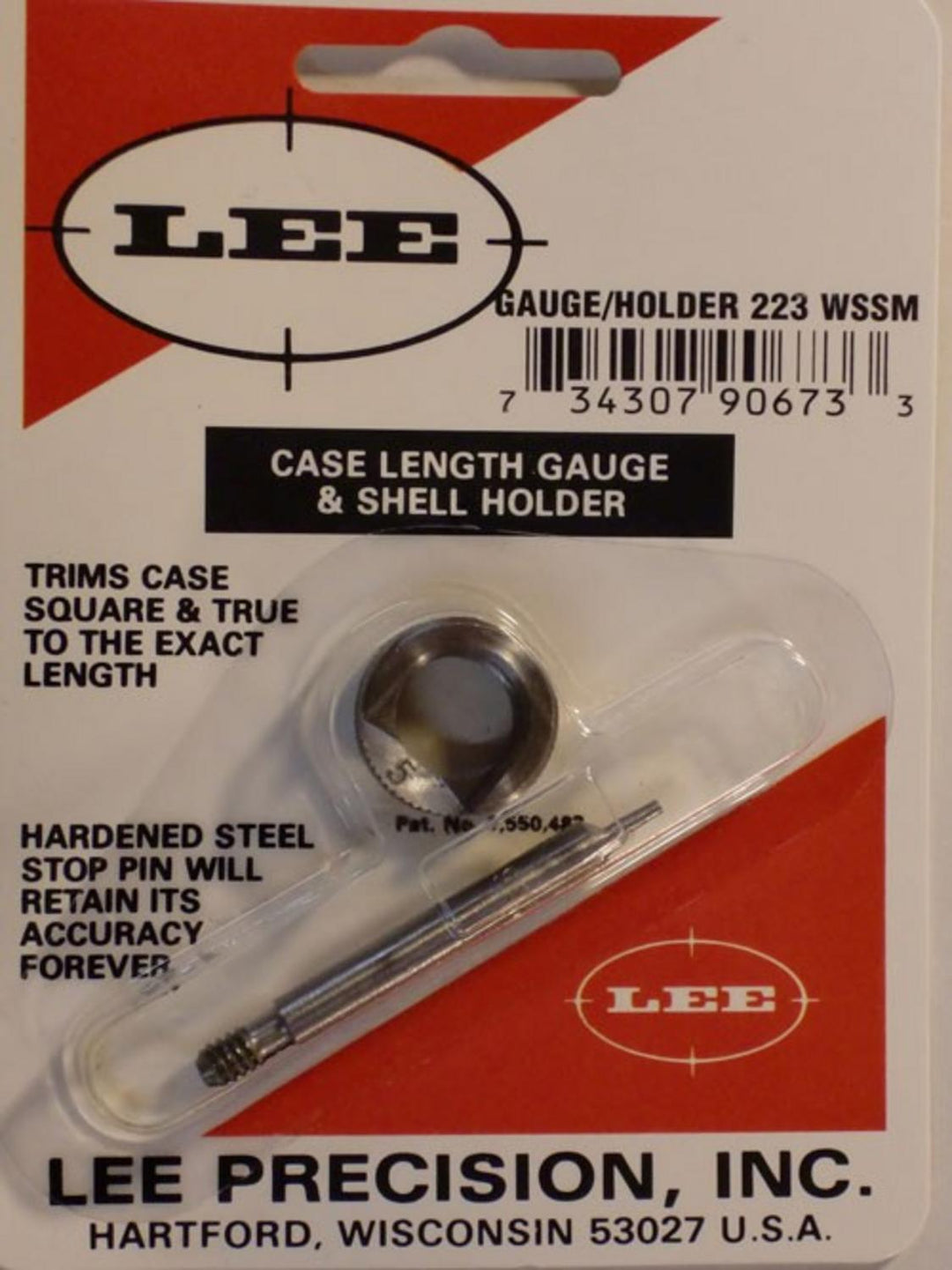 Lee Precision 223 WSSM Case Length Gauge and Shell Holder