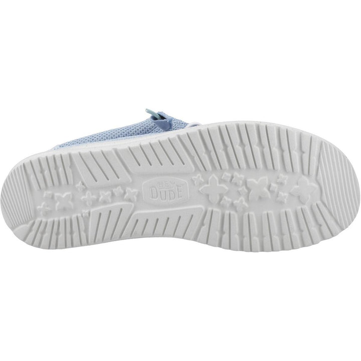 HEYDUDE Wally Stretch Sox Shoes Cloud Blue/Dawn Blue