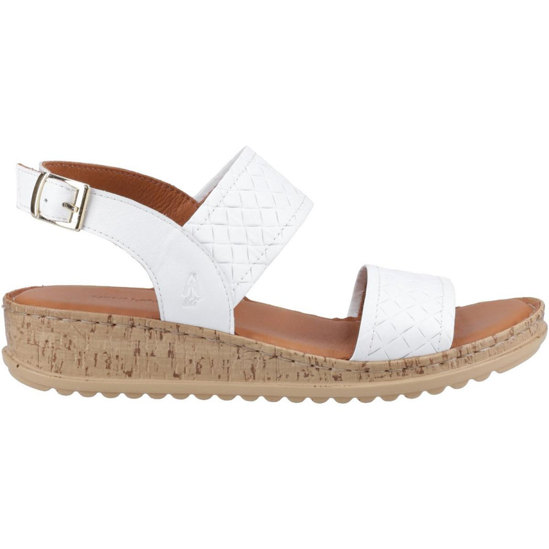 Hush Puppies Ebony Woven Sandal White