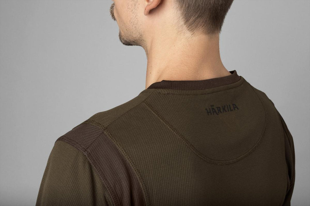 Harkila Forest Hunter L/S t-shirt Hunting green/Shadow – view 3