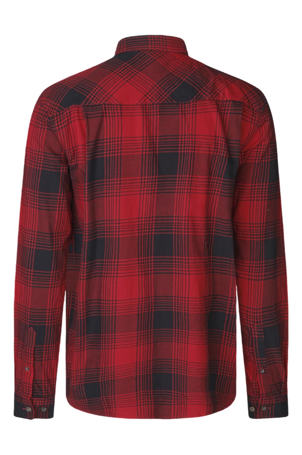 Glen Flannel Shirt Red check – view 2