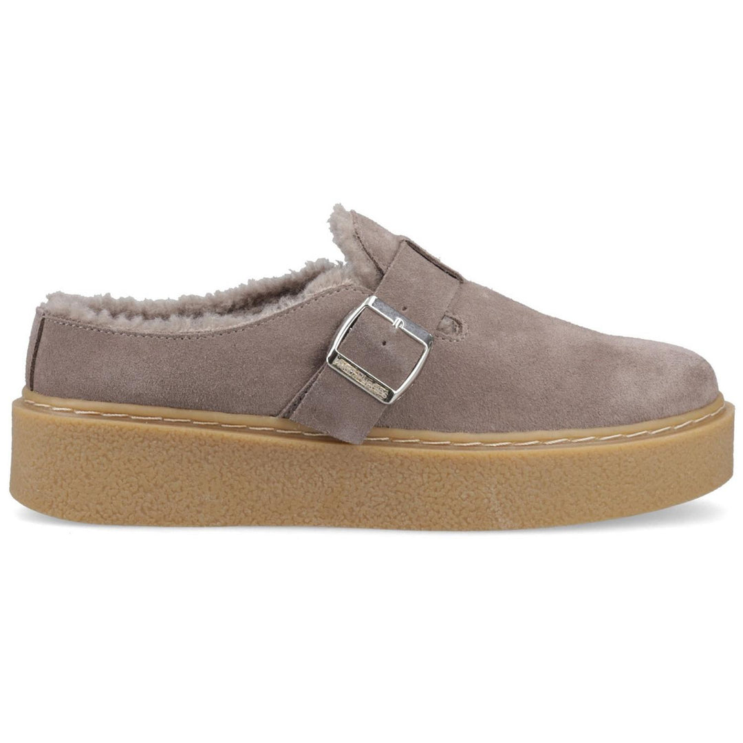 Blanche Fur Mule Taupe