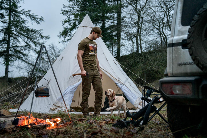 Highseat Sunset T-shirt Light Pine – view 5