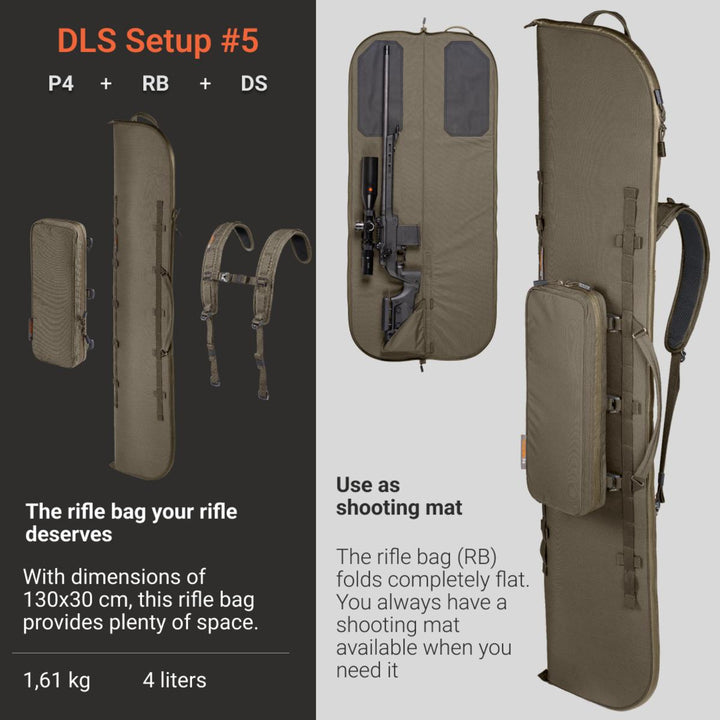 Vorn DLS Setup #5 - The Sharpshooter - A premium rifle bag with a shooting mat