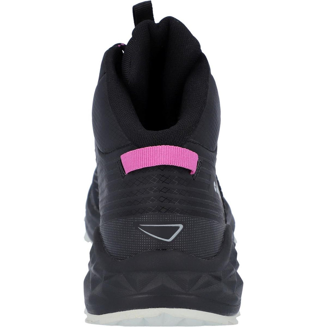 Hi-Tec Fuse Trail Mid WP Trainers Black/Cool Grey/Cyclamen