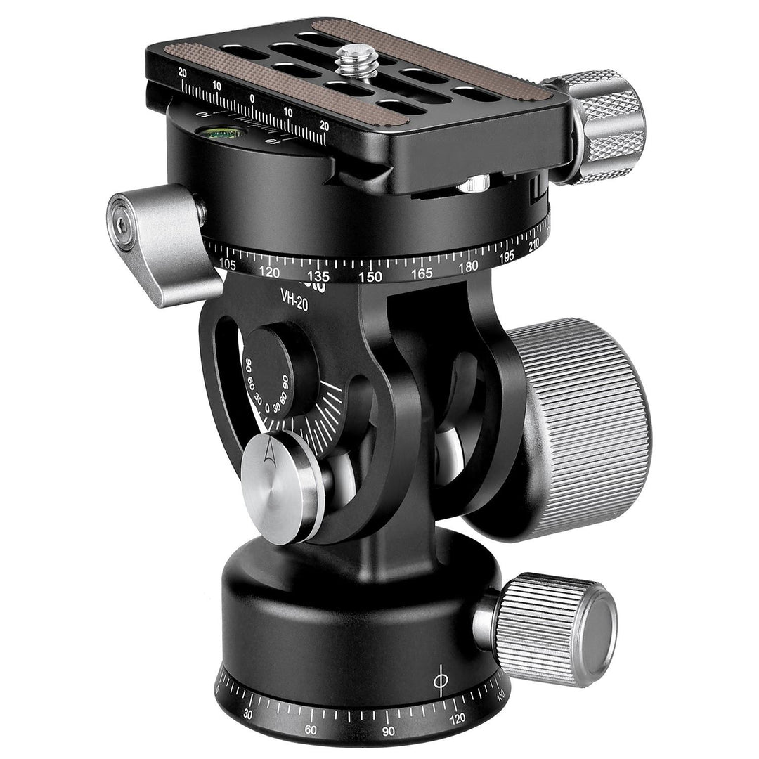 Leofoto VH-20 Two-Way Monopod Head with Panning Clamp