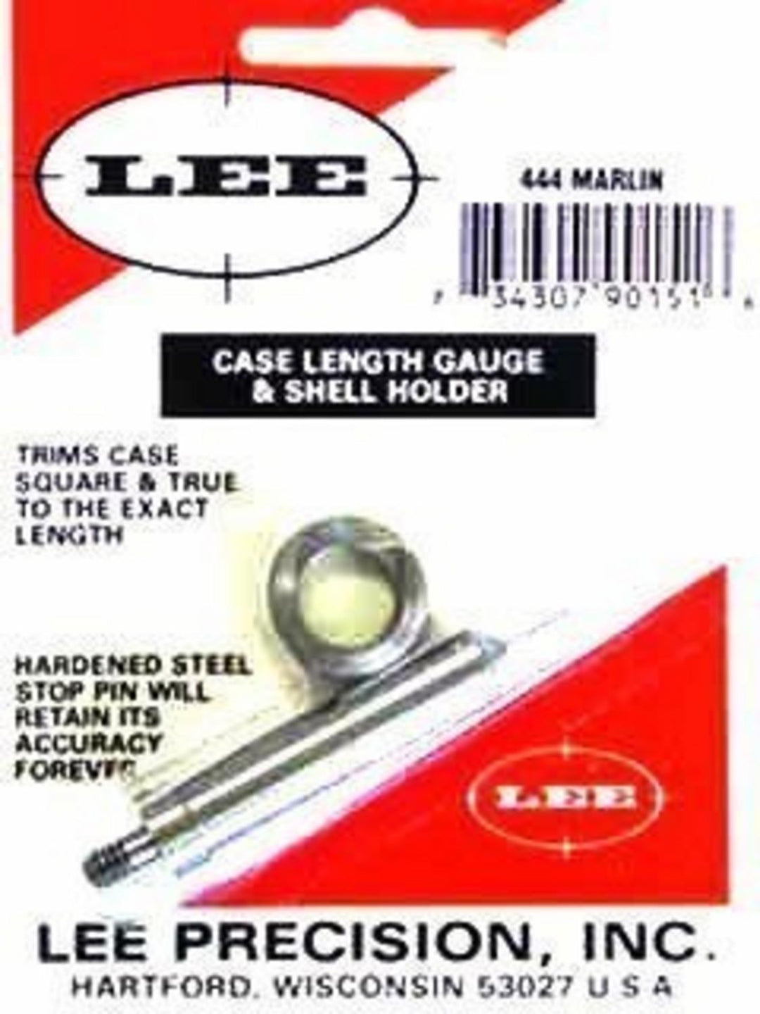 Lee Precision 444 Marlin Case Length Gauge and Shell Holder